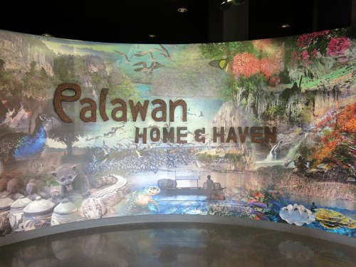At the entrance of the Palawan Heritage Center