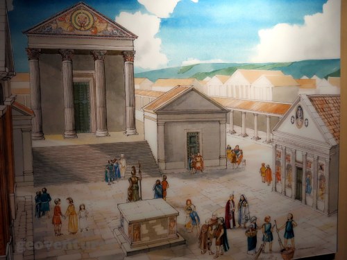 Animated video reconstruction of the old temple