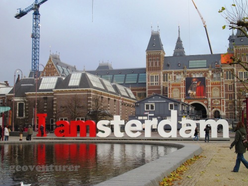 I amsterdam sign at the Rijksmuseum