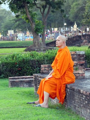 A monk at the Wat Mahathat