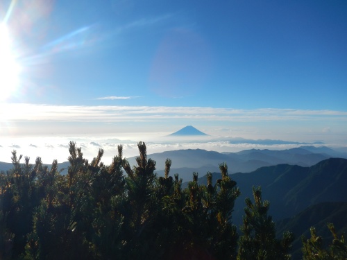 View of Mt. Fuji from Kitadake